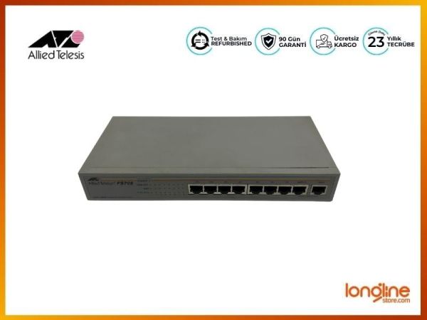 Allied Telesyn AT-FS708 10BASE-T /100 8-Port Ethernet Switch - 1