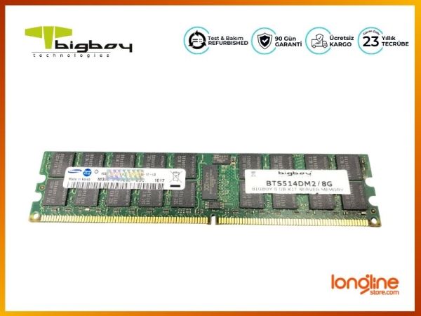 BIGBOY 4GB PC2-3200 DDR2-400MHZ ECC REG CL3 240-PIN DIMM DUAL RANK BTS514DM2/8G Server