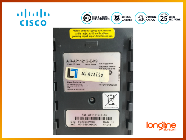 Cisco AIR-AP1121G-E-K9 Aironet 1100 Serisi Kablosuz Erişim Noktası (Access Point) - 4
