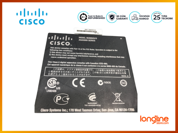 Cisco ASA5550-BUN-K9 w/ SSM-4GE ASA 5500 Firewall 3DES/AES - 3