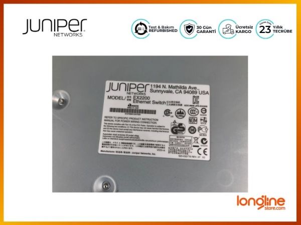 Juniper Networks EX2200-48T-4G 48-Port Gigabit Ethernet 4x SFP Switch