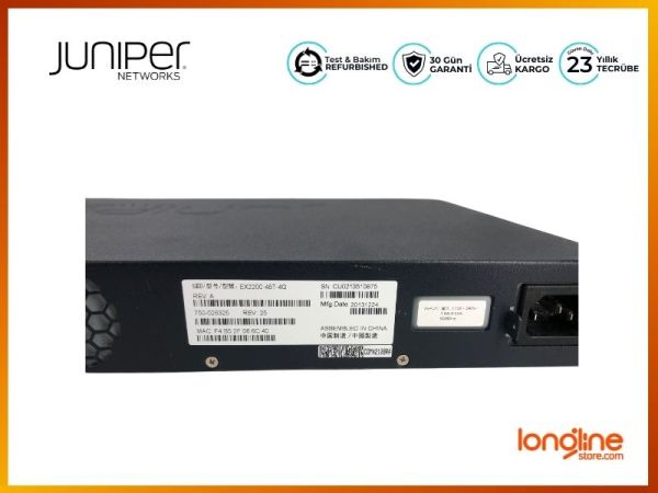 Juniper Networks EX2200-48T-4G 48-Port Gigabit Ethernet 4x SFP Switch