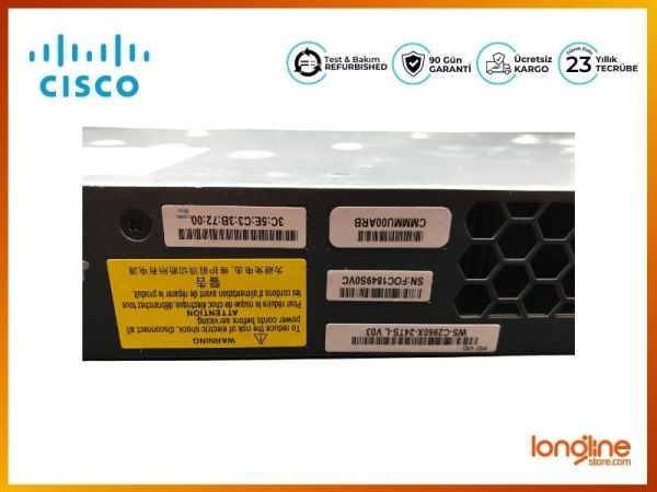 Cisco Catalyst WS-C2960X-24TS-L 24-Port Gigabit Ethernet Switch