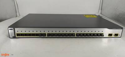 Cisco Catalyst WS-C3750-24FS-S 24-Port 100Base-FX + 2 SFP Switch - 5