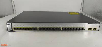 Cisco Catalyst WS-C3750-24FS-S 24-Port 100Base-FX + 2 SFP Switch