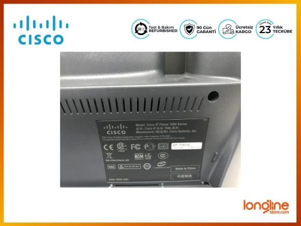Cisco CP-7961G Unified IP PoE VoIP Phone