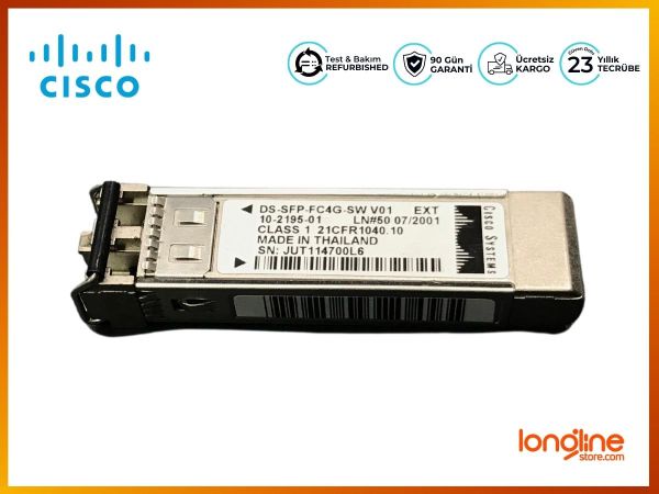 Cisco DS-SFP-FC4G-SW 4GB SFP Fiber Transceiver 850nm 10-2195-01