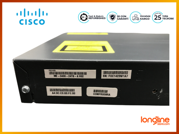 Cisco ME-3400-24TS-A ME 3400 24-Port Metro Ethernet Erişim Anahtarı (Switch) - 4