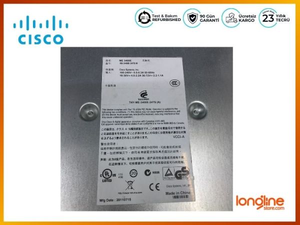 Cisco ME-3400E-24TS-M ME3400E Switches 24 10/100 + 2 Combo