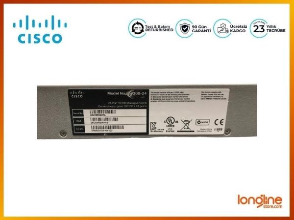 Cisco SRW224G4-K9 24X 10/100 2X Gigabit 2X Sfp Ports Switch