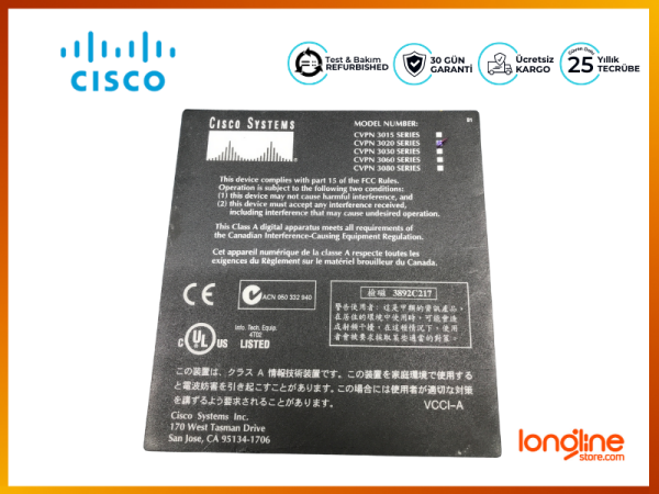 Cisco Systems VPN 3000 Series Concentrator - 3