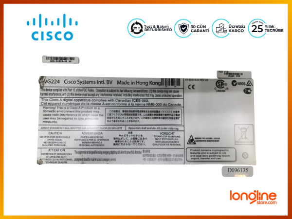 Cisco VG224 Analog Telefon Ağ Geçidi - 3