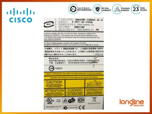 Cisco WS-C2950SX-48-SI 48x10/100 2x1000BASE-SX L2 Switch - 2