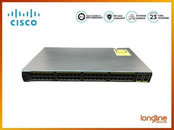 Cisco WS-C2960-48TC-S Catalyst 2960Plus 48 10/100 +2T/SFP Switch