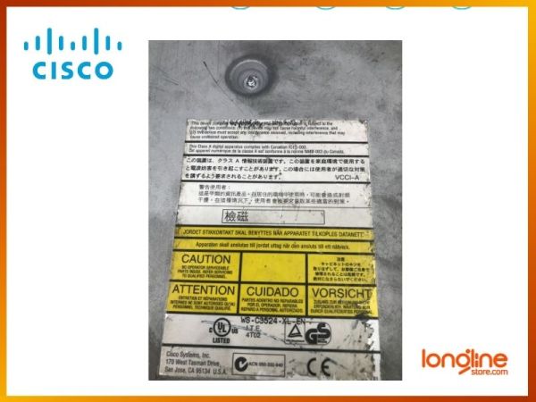 CISCO WS-C3524-XL-EN 24-port 10/100 switch plus 2 GBIC slots. - 3