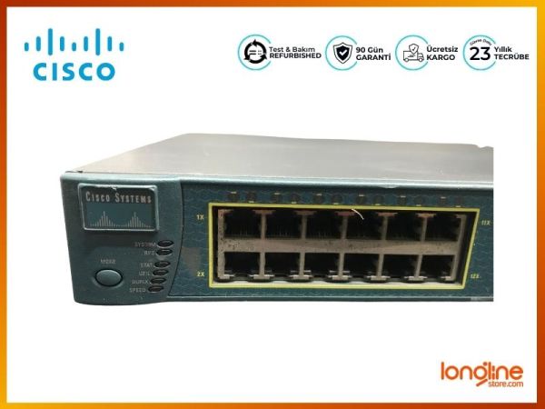 CISCO WS-C3512-XL-EN 24-port 10/100 switch plus 2 GBIC Slots - 3