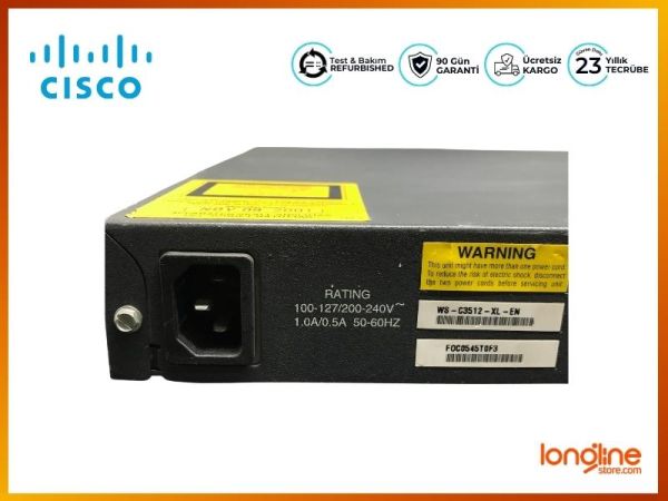 CISCO WS-C3512-XL-EN 24-port 10/100 switch plus 2 GBIC Slots - 7
