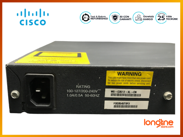 CISCO WS-C3512-XL-EN 24-port 10/100 switch plus 2 GBIC Slots - 2