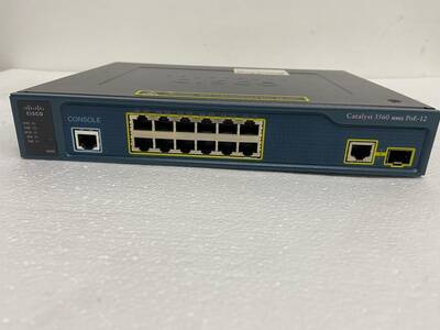 Cisco WS-C3560-12PC-S 12 Port 10/100 PoE + 1 T/SFP Switch