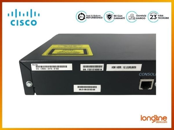 CISCO CAT3560 24 10/100 + 2 SFP STANDARD IMAGE WS-C3560-24TS-S - 5