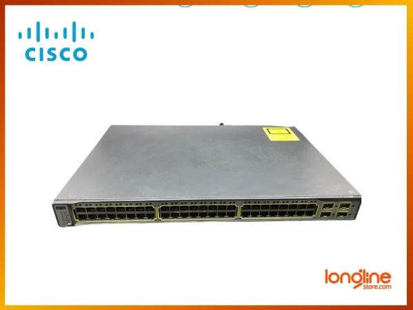 Cisco WS-C3750-48TS-S 3750 Network 10/100 4 Sfp 48 Port Catalyst Switch - 3