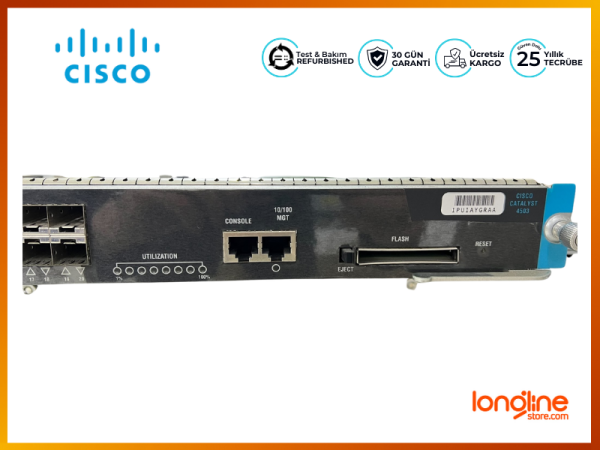 CISCO WS-X4013+TS SUPIIPLUSTS 12x10/100/1000 POE+8 SFP SLOTS - 3