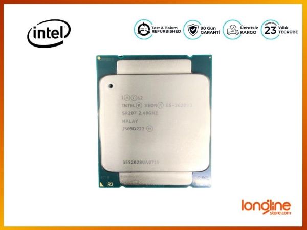 Intel Xeon E5-2620V3 SR207 2.40GHz Server Sunucu Cpu İşlemci