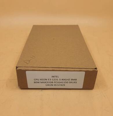 CPU XEON E3-1231 3.40GHZ 8MB 80W MAX32GB FCLGA1150 SR1R5 - 1