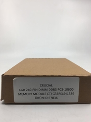 CRUCIAL - CRUCIAL CT4G3ERSLS41339 4GB, 240-PIN DIMM, DDR3 PC3-10600 MEMORY MODULE