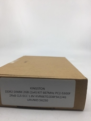 KINGSTON - DDR2 DIMM 2GB (2X4) KIT 667MHZ PC2-5300F 2RX8 CL5 ECC 1.8V KVR667D2D8F5K2/4G (1)