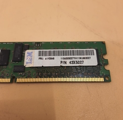 DDR2 DIMM 2GB 400MHZ PC2-3200R CL3 ECC 1RX4 41Y2848 43X5027 - Thumbnail