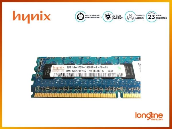 DDR3 DIMM 2GB 1333MHZ PC3-10600R ECC 1RX4 CL9 1.5V 240P HMT125R7BFR4C-H9 - 2