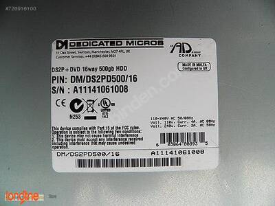 Dedicated Micros DM-DS2PD1T0-16, 16 Channel DVMR DM/DS2PD1T0/16