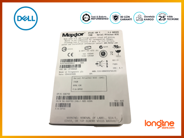 Dell 73GB 10K SAS 3.5