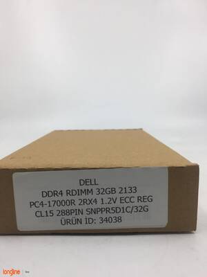 DELL DDR4 RDIMM 32GB 2133 PC4-17000R ECC REG SNPPR5D1C/32G