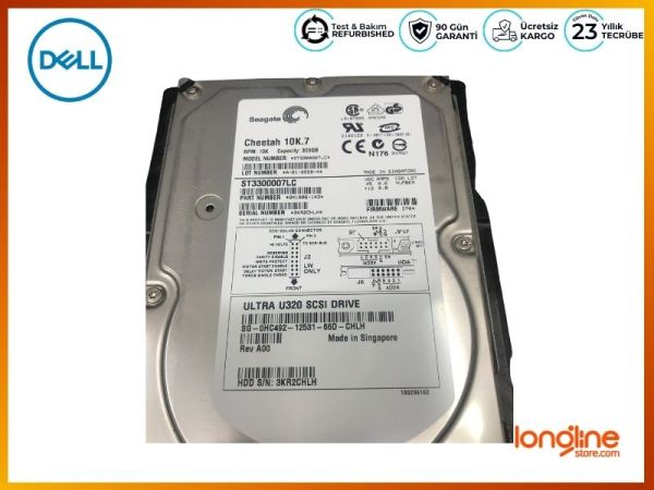 Dell HDD 300GB 10K 80PIN U320 SCSI 3.5