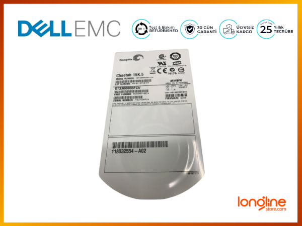 EMC 300GB 15K FC 3.5 118032600-A01 CX-4G15-300 005048848 - 4