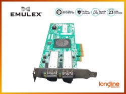 Emulex FC 4GB DP PCI-E HBA LPE11002 LPE11002-E FC1120005-01C - Thumbnail