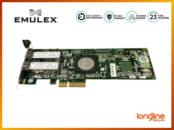 EMULEX NETWORK ADAP. FC 4GB 2-PORT PCI-E HBA LPE110002
