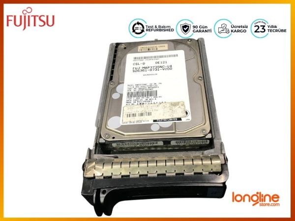 FUJITSU 73GB 10K CA06200-B20300DL SCA-2 SCSI HDD MAP3735NC - 1