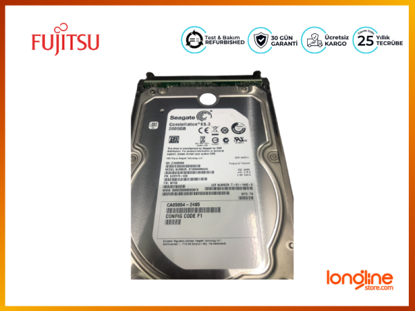 FUJITSU HDD 2TB 7.2K 4G SATA TRAY SATA TO FC P000953-01C CA0660 - 2