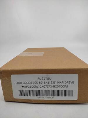 FUJITSU HDD 300GB 10K 6G 2.5 SAS MBF2300RC CA07173-B20700FS