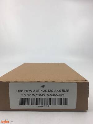 HDD NEW 2TB 7.2K 12G SAS 512E 2.5 SC W/TRAY 765466-B21 - 2