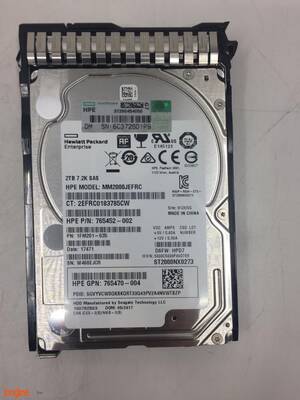 HDD NEW 2TB 7.2K 12G SAS 512E 2.5 SC W/TRAY 765466-B21