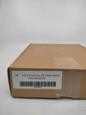 HP 2TB 7.2K 6G LFF 3.5'' SAS M6612 HDD AW590A 602119-001