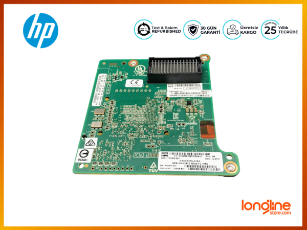 HP NETWORK ADAPTER MEZZANINE 16Gb FC DP HBA FOR BLc QMH2672 710608-B21 711305-001 710610-001 - 2
