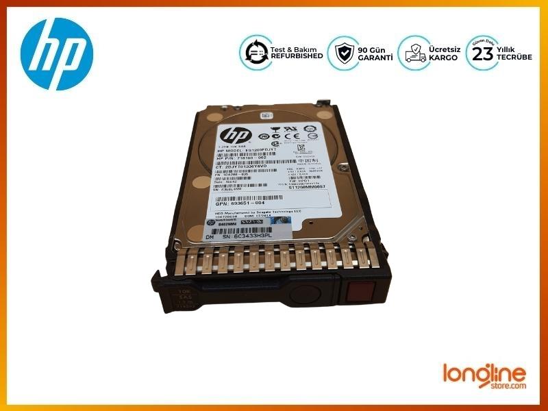 HP 1.2tb G SAS 10 K 2.5 in DP ENT HDD 送料無料