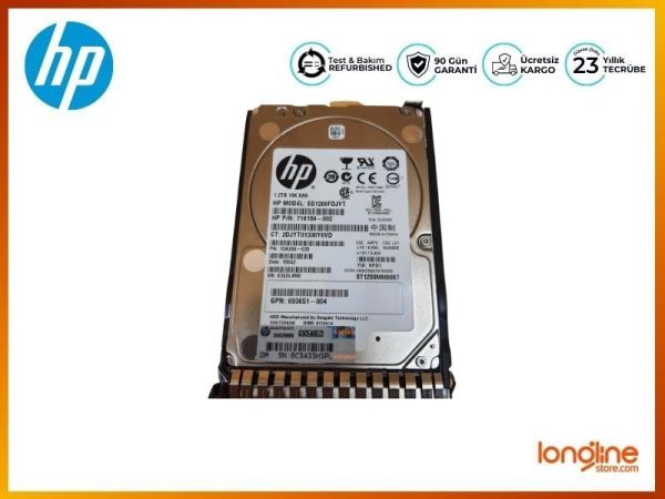 HP 1.2TB 6G SAS 10K 2.5IN DP ENT SC HDD 718162-B21