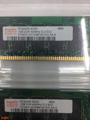 Hp DDR 2GB(2x1GB) 400MHZ PC3200R ECC 373029-051 376639-B21