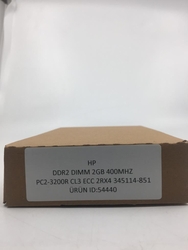 HP - Hp DDR2 DIMM 2GB 400MHZ PC2-3200R CL3 ECC 2RX4 345114-851